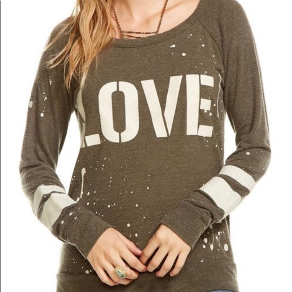 CHASER BRAND LOVE RECRUIT DRAPE BACK RAGLAN